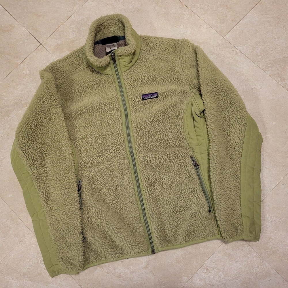 VTG Patagonia Synchilla Womens‎ M Medium Sherpa Deep Pile Fleece Lined Jacket